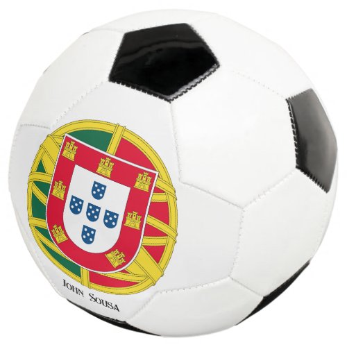 Flag of Portugal for Day of Portugal holiday Soccer Ball