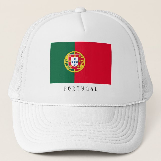 Flag of Portugal for Day of Portugal holiday  Trucker Hat (Front)