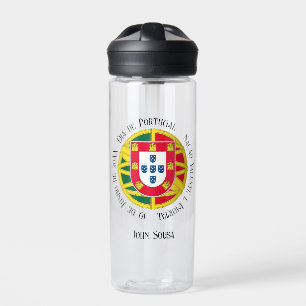 Flag of Portugal for Day of Portugal holiday Water Bottle
