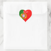 Flag of Portugal Heart Sticker | Zazzle