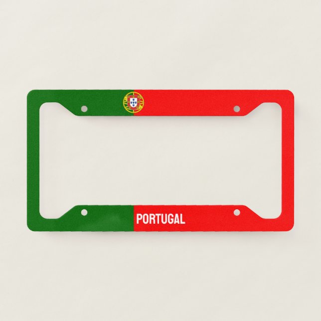 Flag of Portugal License Plate Frame (Front)