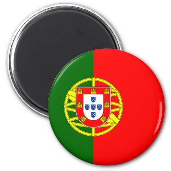 Flag Of Portugal Magnet (round) by StillImages at Zazzle