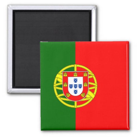 Flag Of Portugal Magnet (square)