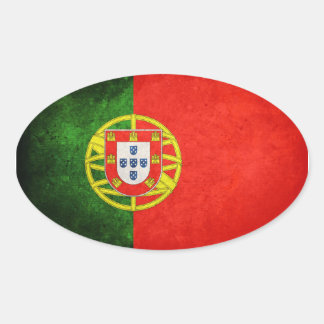 Flag of Portugal Oval Sticker