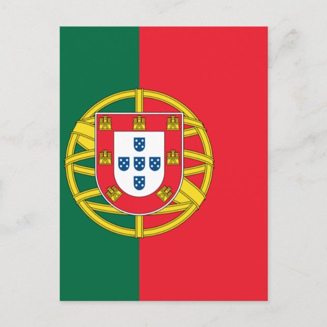 Flag of Portugal Postcard (Front)
