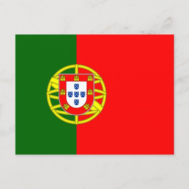 Flag of Portugal Postcard (Front)
