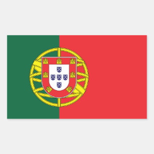 Flag of Portugal Rectangular Sticker