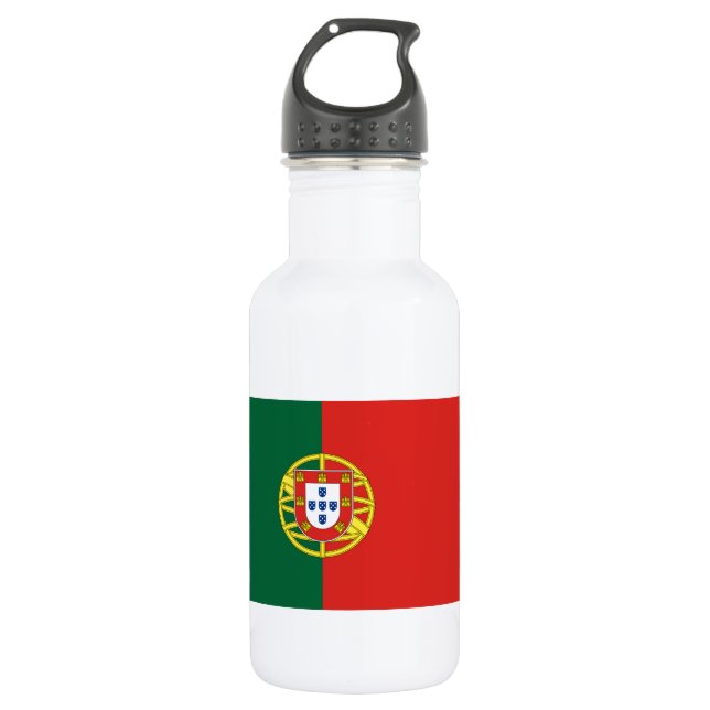 Flag of Portugal Stainless Steel Water Bottle (Front)