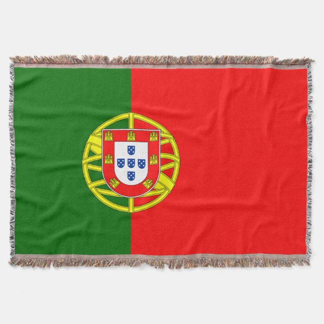 Flag of Portugal Throw Blanket (Front)