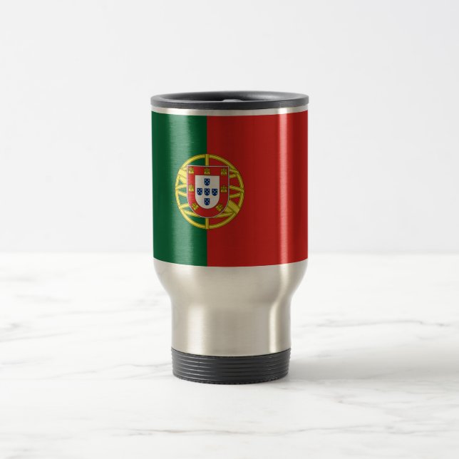 Flag of Portugal Travel Mug (Center)