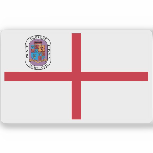 Flag of Prince George's County, Maryland  Sticker (Front)