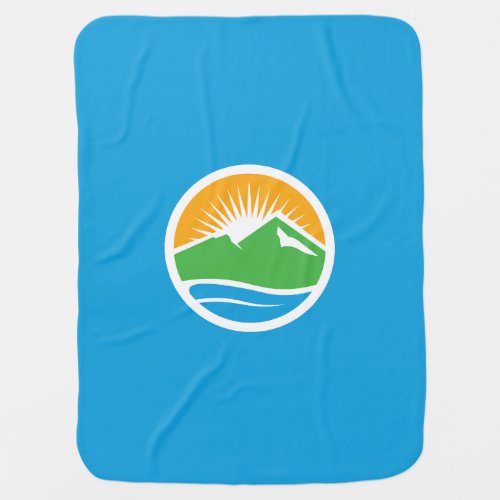 Flag of Provo Utah Baby Blanket