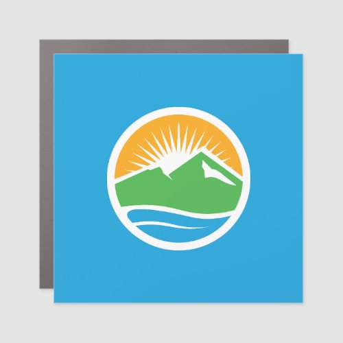 Flag of Provo Utah Car Magnet