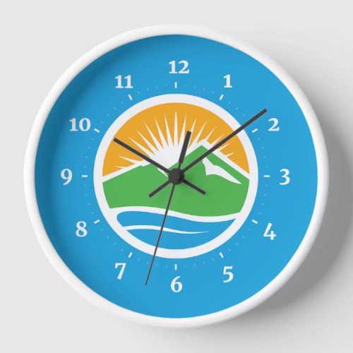 Flag of Provo Utah Clock