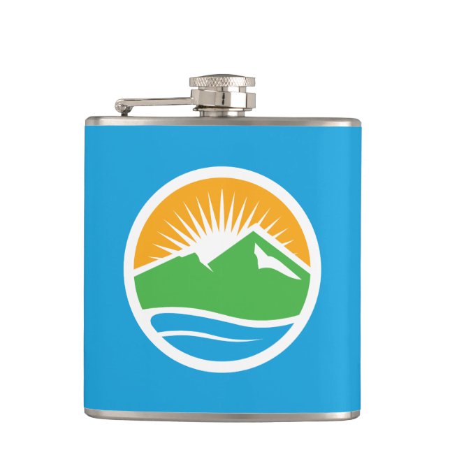 Flag of Provo, Utah Flask (Front)