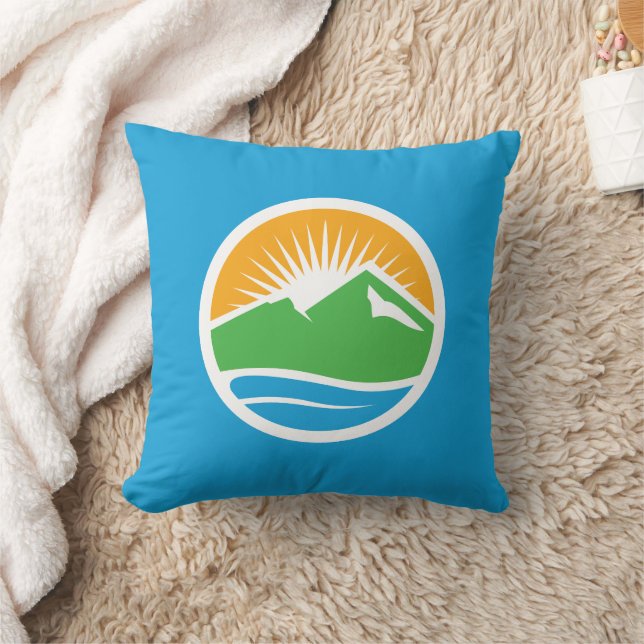 Flag of Provo, Utah Throw Pillow (Blanket)