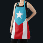 Flag of Puerto Rico 1892 Apron<br><div class="desc">Original Puerto Rican flag.</div>