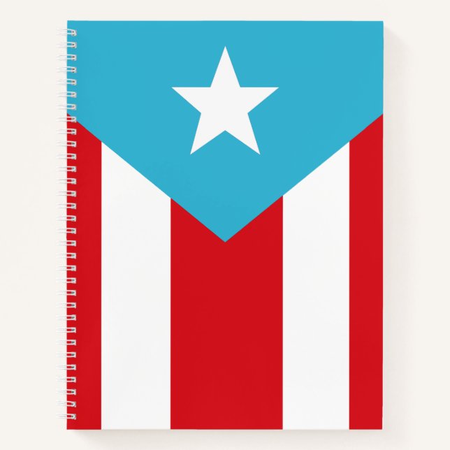 Flag of Puerto Rico 1892 Notebook (Front)