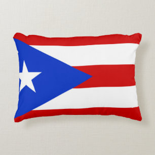 Flag of Puerto Rico Accent Pillow
