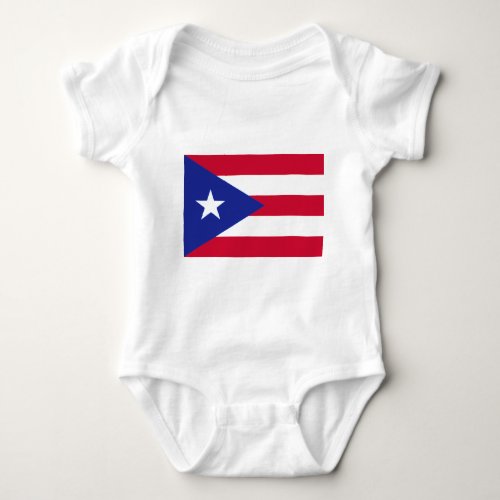Flag of Puerto Rico _ Bandera de Puerto Rico Baby Bodysuit