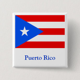 Flag of Puerto Rico Button