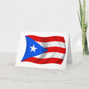 Flag of Puerto Rico Card