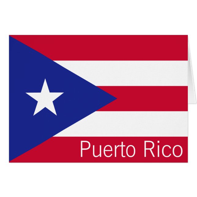 Flag of Puerto Rico Cards (Front Horizontal)