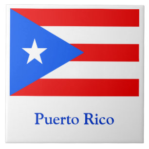 Flag of Puerto Rico Ceramic Tile