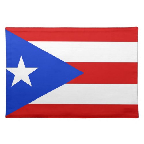 Flag of Puerto Rico Cloth Placemat