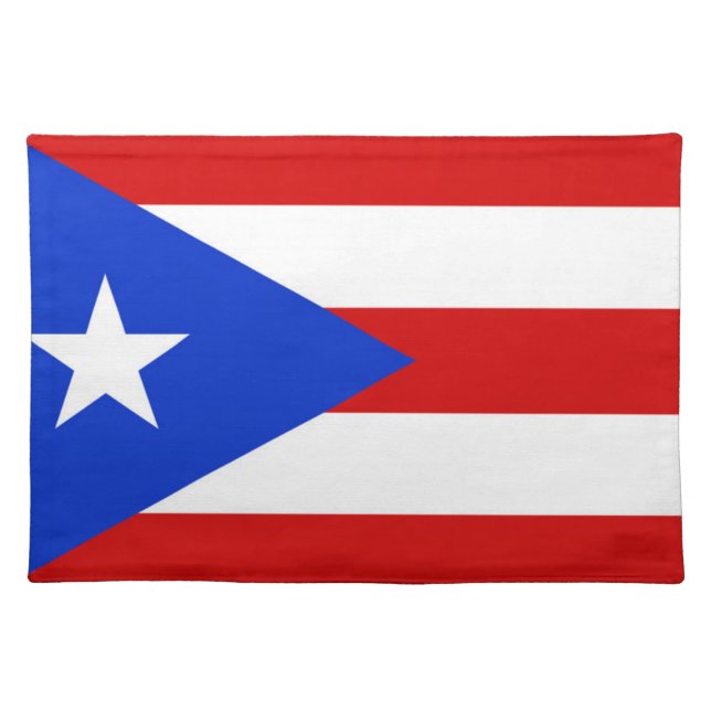 Flag of Puerto Rico Cloth Placemat (Front)