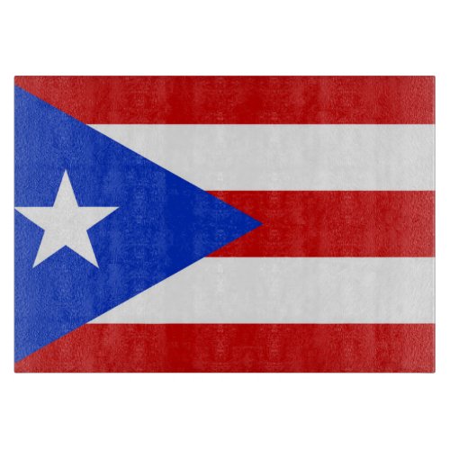 Flag of Puerto Rico Cutting Board