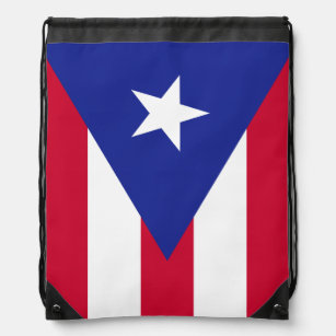 Flag of Puerto Rico Drawstring Bag