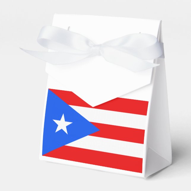 Flag of Puerto Rico Favor Boxes (Front Side)