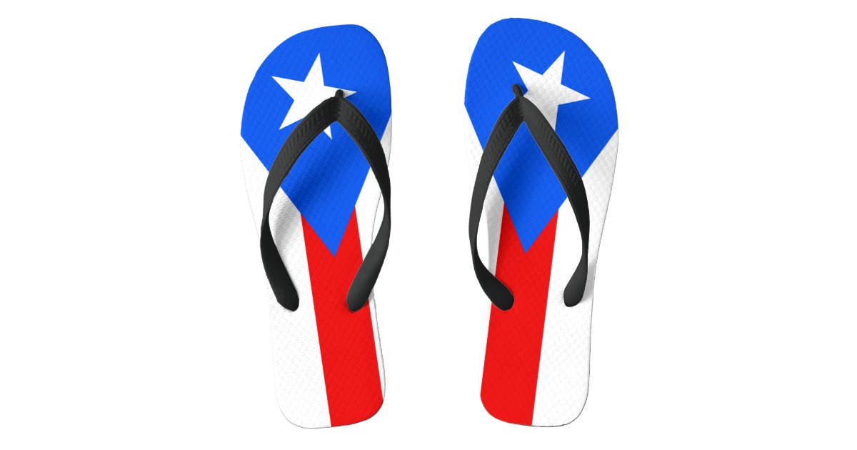 Flag Of Puerto Rico Flips Flops Flip Flops Zazzle