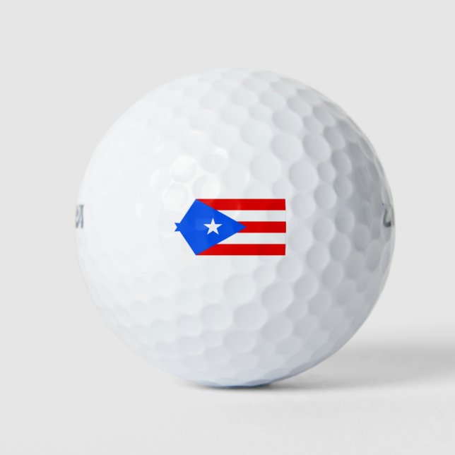 Flag of Puerto Rico Golf Balls (Front)