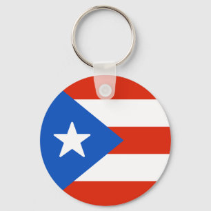 Flag of Puerto Rico Keychain