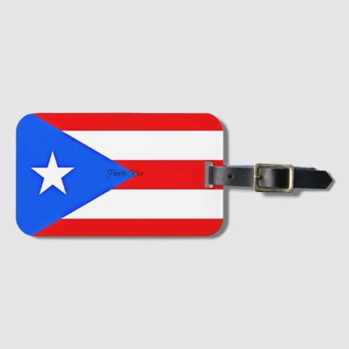 Flag of Puerto Rico Luggage Tag