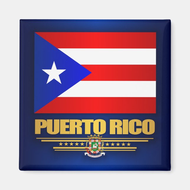 Flag of Puerto Rico Magnet (Front)