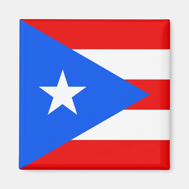Flag of Puerto Rico Magnet (Front)