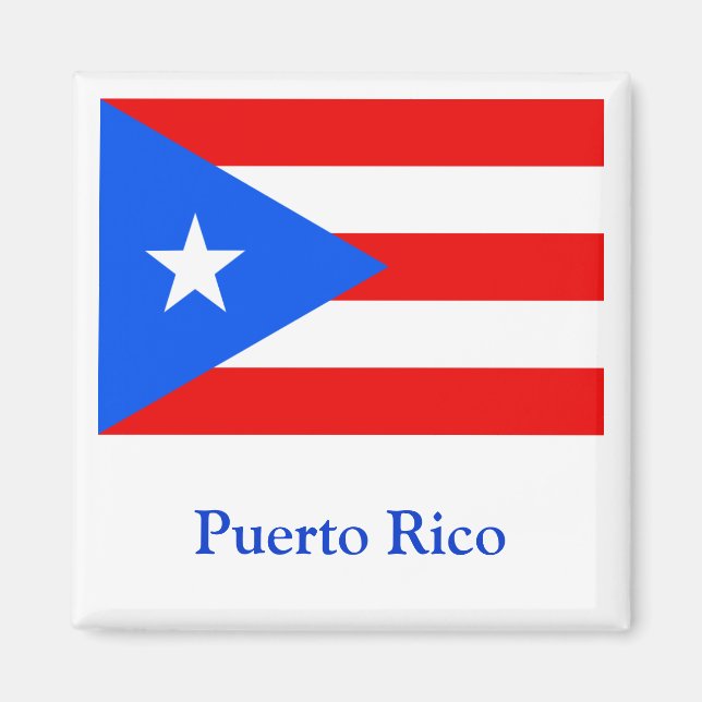 Flag of Puerto Rico Magnet (Front)