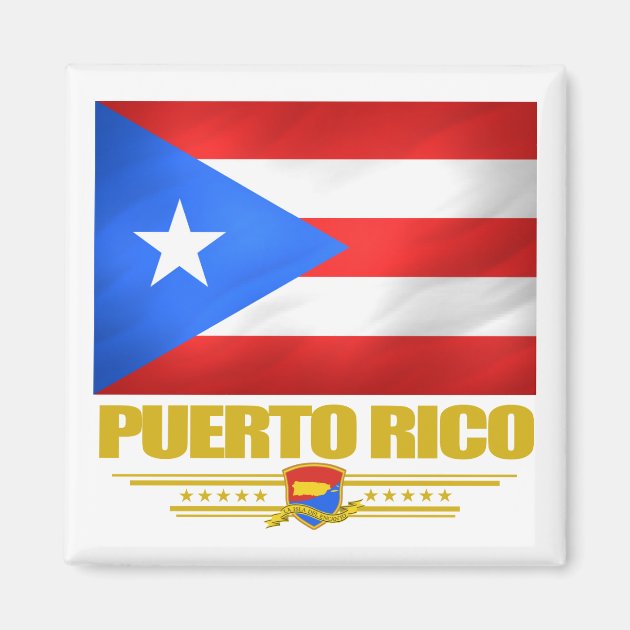 Puerto Rico Flag Magnet – Heart Shape