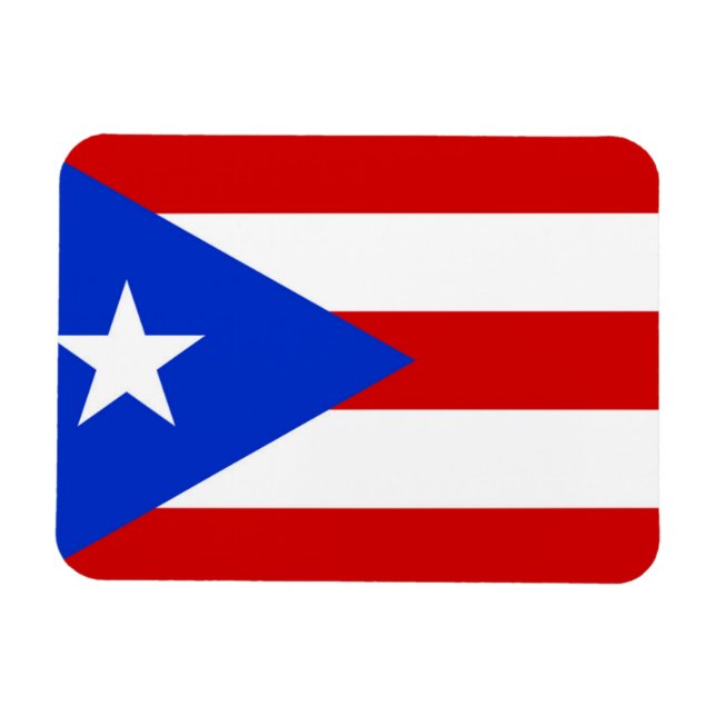 Flag of Puerto Rico Magnet (Horizontal)
