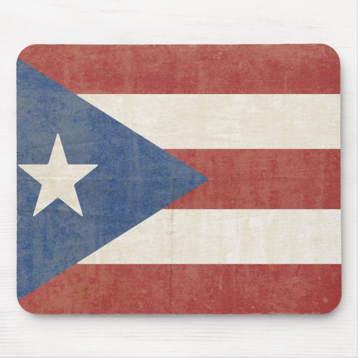 Flag of Puerto Rico Mousepads