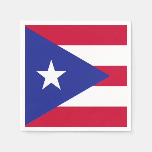 Flag of Puerto Rico Paper Napkins