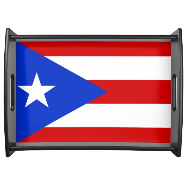 Flag of Puerto Rico Serving Tray (Front)