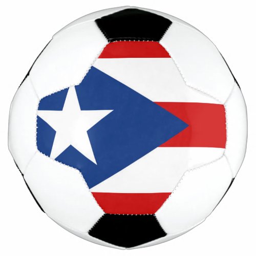 Flag of Puerto Rico Soccer Ball