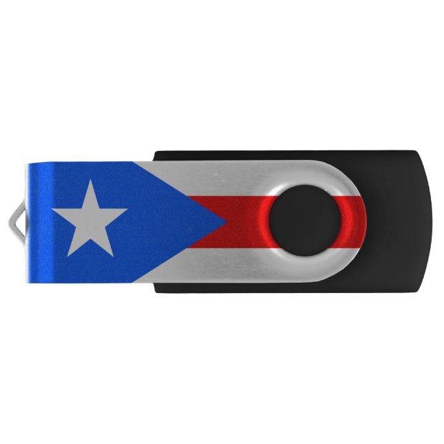 Flag of Puerto Rico USB Flash Drive (Back)
