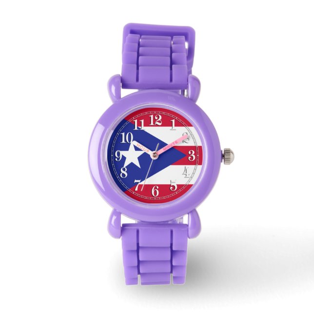 Flag of Puerto Rico Watch (Front)