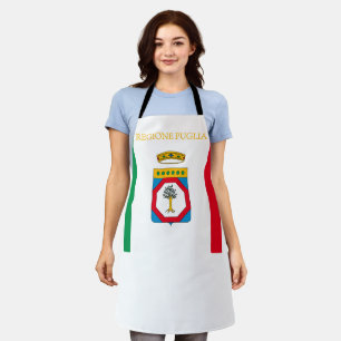 Flag of Puglia (Italy) Apron