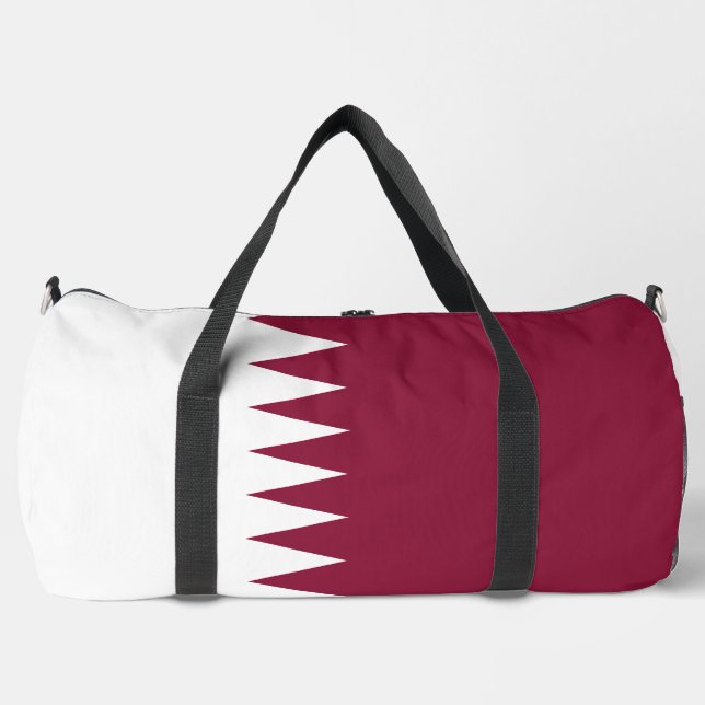 Flag of Qatar علم قطر Duffle Bag (Front)